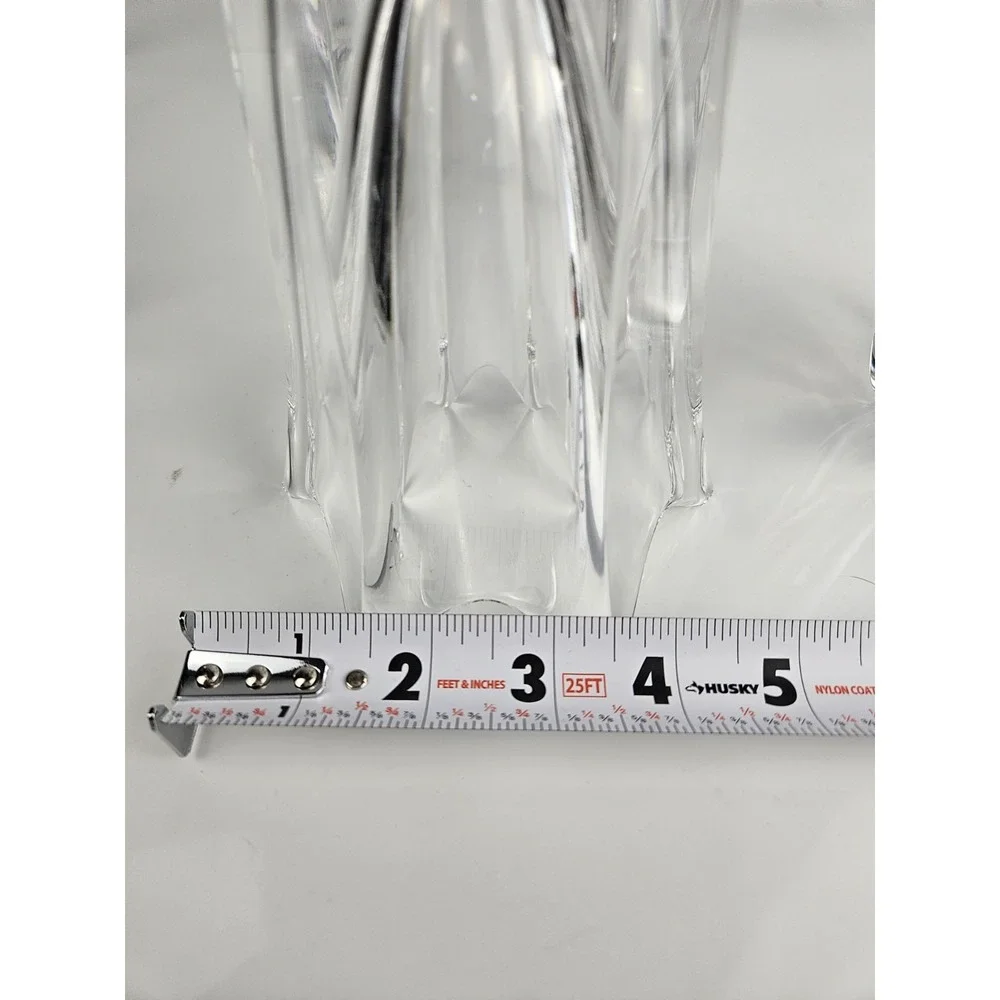 Set Of‎ 2 Orrefors Crystal Belle Tulip Flower Vases 5 7/8 Inch Paneled Lovely